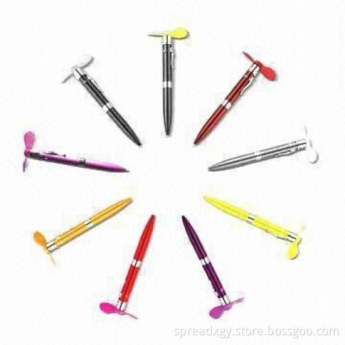 Fan Ball Pen, German Ink, Made of Aluminum or Copper, Good Quality Motor
